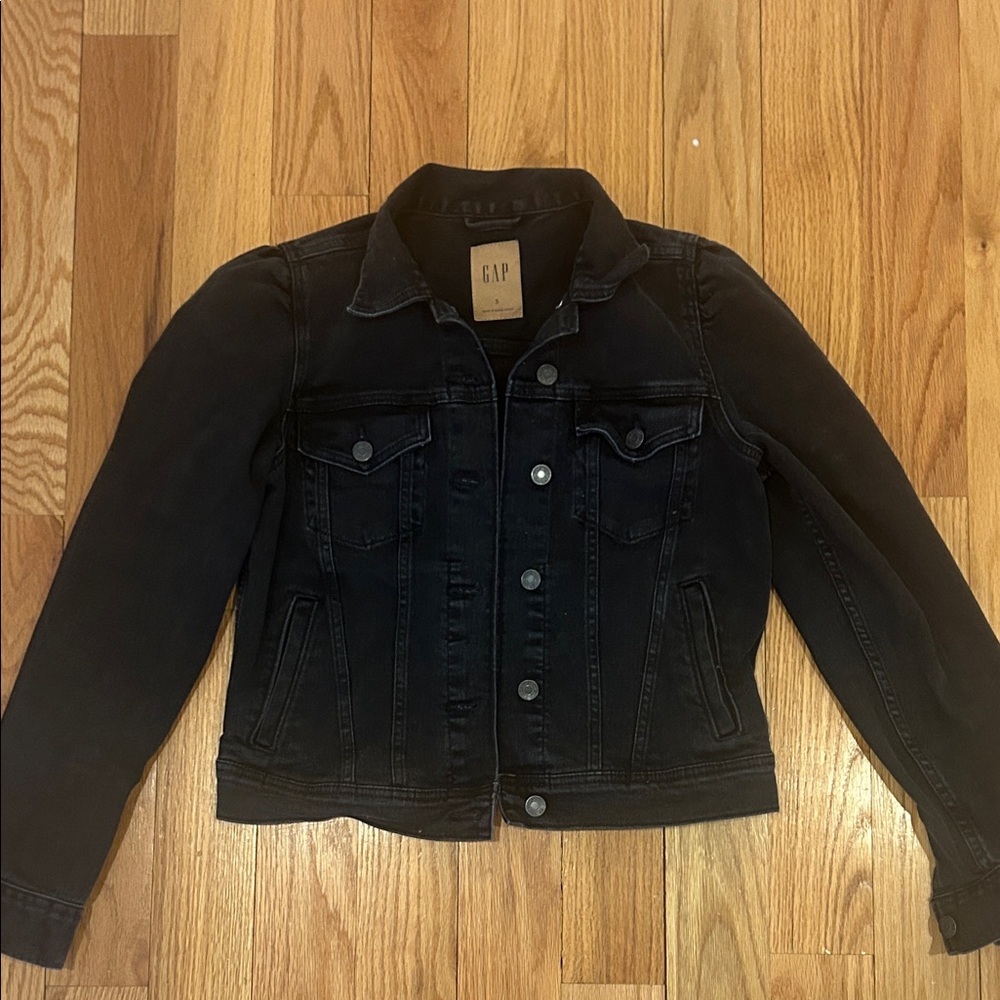 GAP Black Denim Jacket - Classic Fit